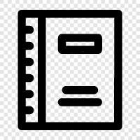 notepad, text editor, word processor icon svg