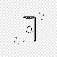 notification system, iOS, Android, Windows 10 icon svg