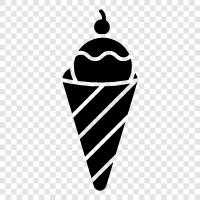yenilik dondurma konisi, buz kreması koni hediye, buz kreması koni partisi, Buz kreması konisi ikon svg