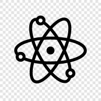 nuclear, atomism, nucleus, protons icon svg