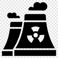 nuclear power, nuclear reactor, atomic energy, nuclear waste icon svg