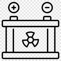 nuclear power, nuclear reactor, nuclear fuel, nuclear waste icon svg