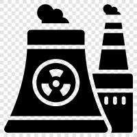 nuclear reactors, nuclear energy, nuclear fallout, radiation icon svg