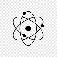 nuclear, nucleus, electrons, protons icon svg