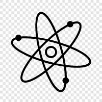 nucleus, protons, neutrons, energy icon svg