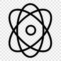 nucleus, electron, atomicity, isotopes icon svg