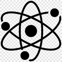 nucleus, electrons, protons, neutrons icon svg