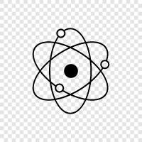 nucleus, atomic, electron, protons icon svg