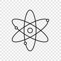 nucleus, atom bomb, atomizer, atomism icon svg