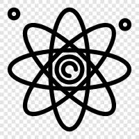 nucleus, atom bomb, atom model, atom smasher icon svg