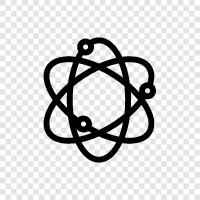 nucleus, electron, proton, hydrogen icon svg