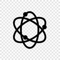 nucleus, electron, proton, protons icon svg