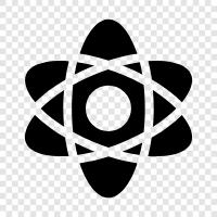 nucleus, atom bomb, atom energy, atom structure icon svg