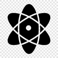 nucleus, electron, atomicity, isotopes icon svg