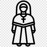 nunnery, convent, religious, religious order icon svg