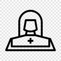 nunnery, nunnery system, convent, cloister icon svg