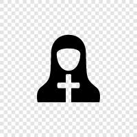 nunnery, religious order, sisterhood, convent icon svg