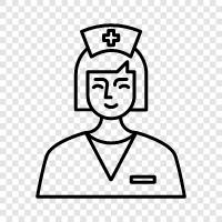 Pflegeassistenten, registrierte Krankenschwestern, lizenzierte praktische Krankenschwestern, zertifizierte Krankenschwestern Assistenten symbol