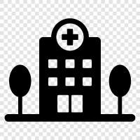 Pflegeheim, Rehabilitation, Medizinisches Zentrum, Arzt symbol