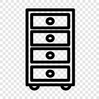 oak file cabinet, white file cabinet, file cabinet for desk, ike icon svg