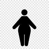 obese, overweight, chubby, big icon svg