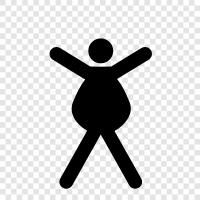 obese, overweight, chubby, hulking icon svg