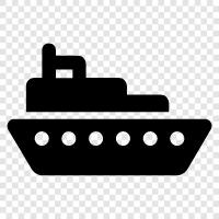 See, Fracht, Transport, Schiff symbol