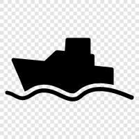 ocean, travel, cargo, freight icon svg