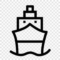 ocean, cargo, transport, cargo ship icon svg