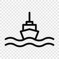 ocean, cargo, cargo ship, maritime icon svg