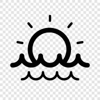 ocean, crashing, thundering, rolling icon svg