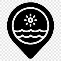 oceans, coastline, islands, gulf icon svg