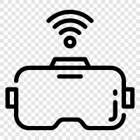 Oculus Rift, HTC Vive, Playstation VR, Google Cardboard symbol