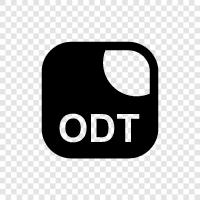 odt, pdf, odp, odt dönüştürücü ikon svg