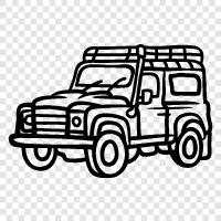 off road, 4x4, SUV, truck icon svg