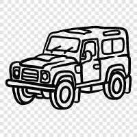 off road driving, 4x4, jeep, car icon svg