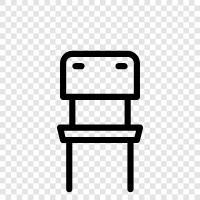 office chair, office furniture, ergonomic chair, home office chair icon svg