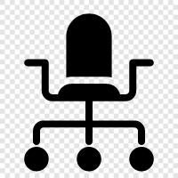 office chair, executive chair, seating, bedroom chair icon svg