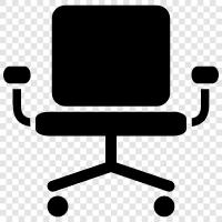 office chairs, office furniture, office supplies, office space icon svg