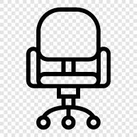 office chairs, office chair icon svg