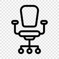 office chairs, desk chair, ergonomic chair, office chair reviews icon svg
