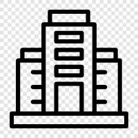 office, building, construction, architecture icon svg