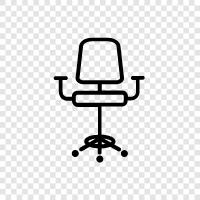 office furniture, ergonomic chairs, desk chairs, computer chairs icon svg