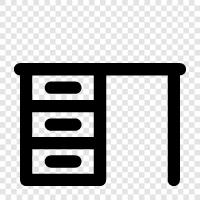 Office, Workstation, Computer Desk, Laptop Stand icon svg