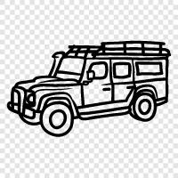 offroad car, off road vehicle, 4x4, SUV icon svg