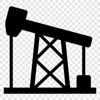 oil rig, oil well drilling, oil well production, oil well drilling rig icon svg