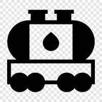 Oil Tanker, Oil Tanker Truck, Heavy Oil Tanker, Gas icon svg