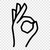 okay gesture, good hand, gesture, good icon svg