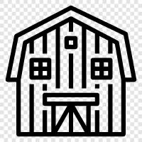 old, historic, farm, animals icon svg