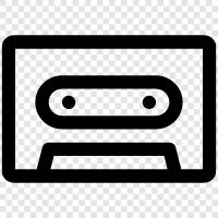 oldfashioned, audio, music, tape icon svg